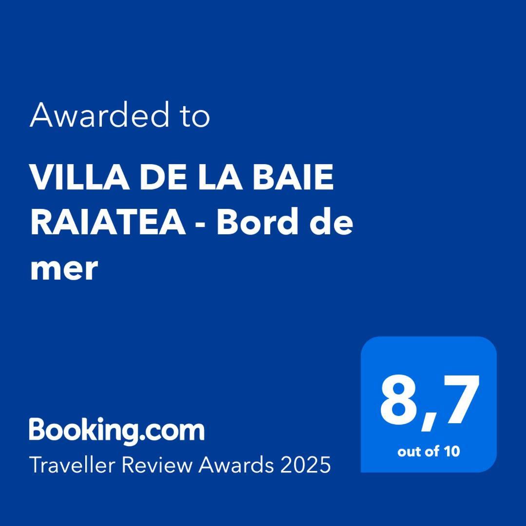 Villa De La Baie Raiatea Uturoa Buitenkant foto